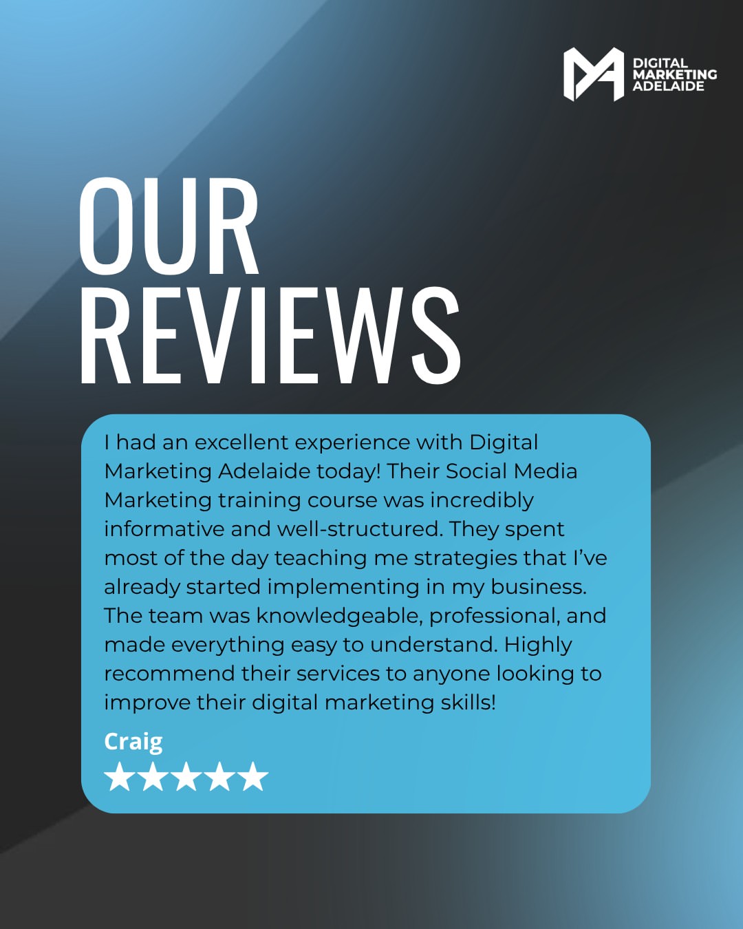 "Strategies I've already started implementing in my business"  That's the lin...