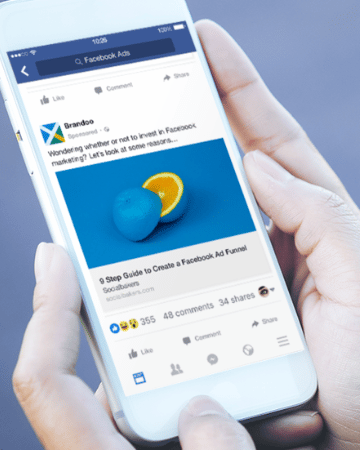 Facebook Ads Adelaide service shown on mobile phone